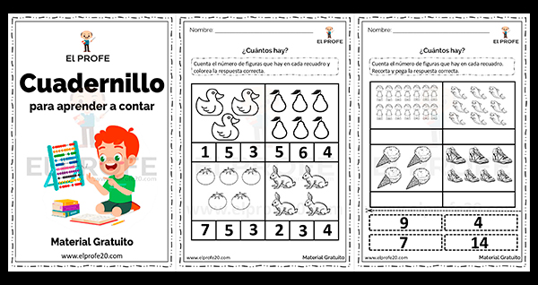 Cuadernillo para aprender a&nbsp;contar.