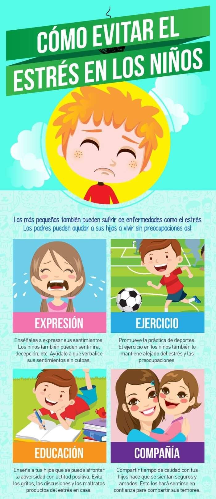 Cómo evitar el estrés en los&nbsp;niñ@s.