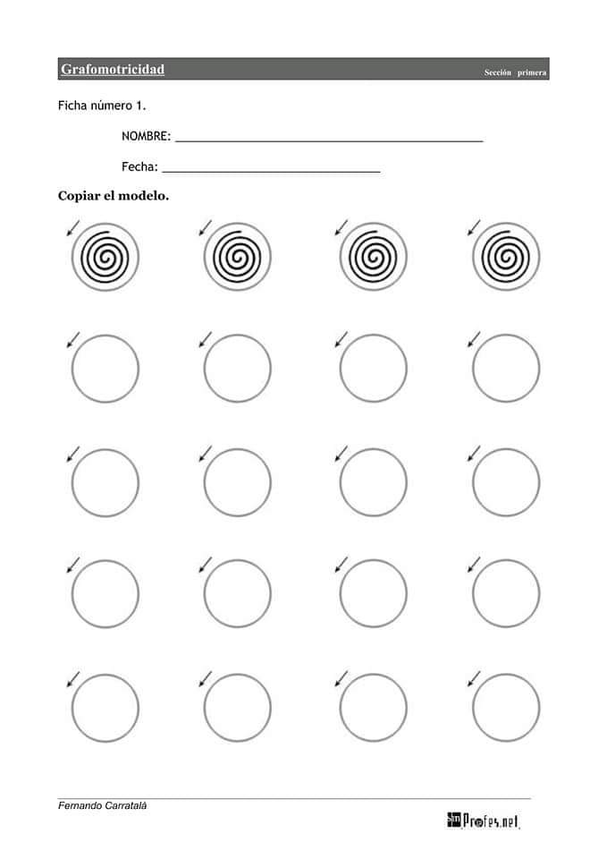 60 Fichas PDF de&nbsp;Caligrafía.