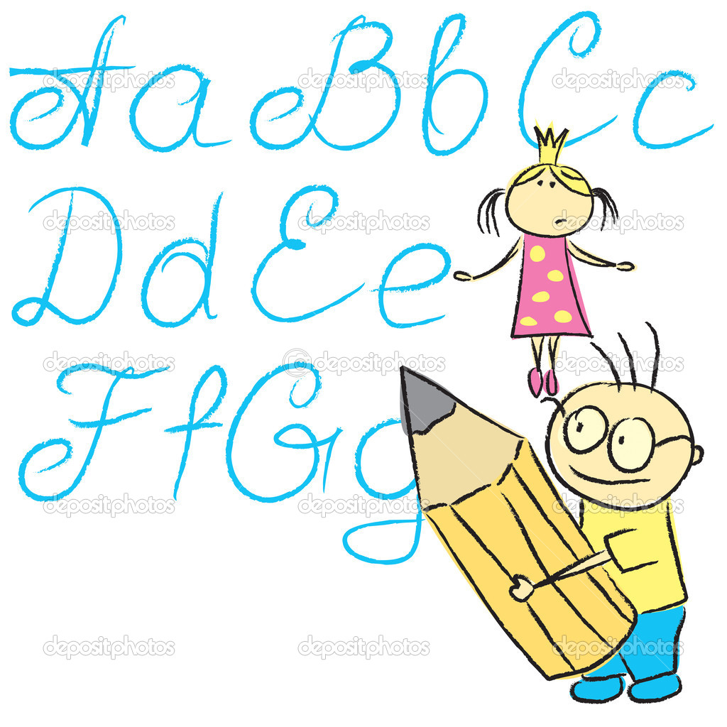 Cuaderno guía caligrafía.