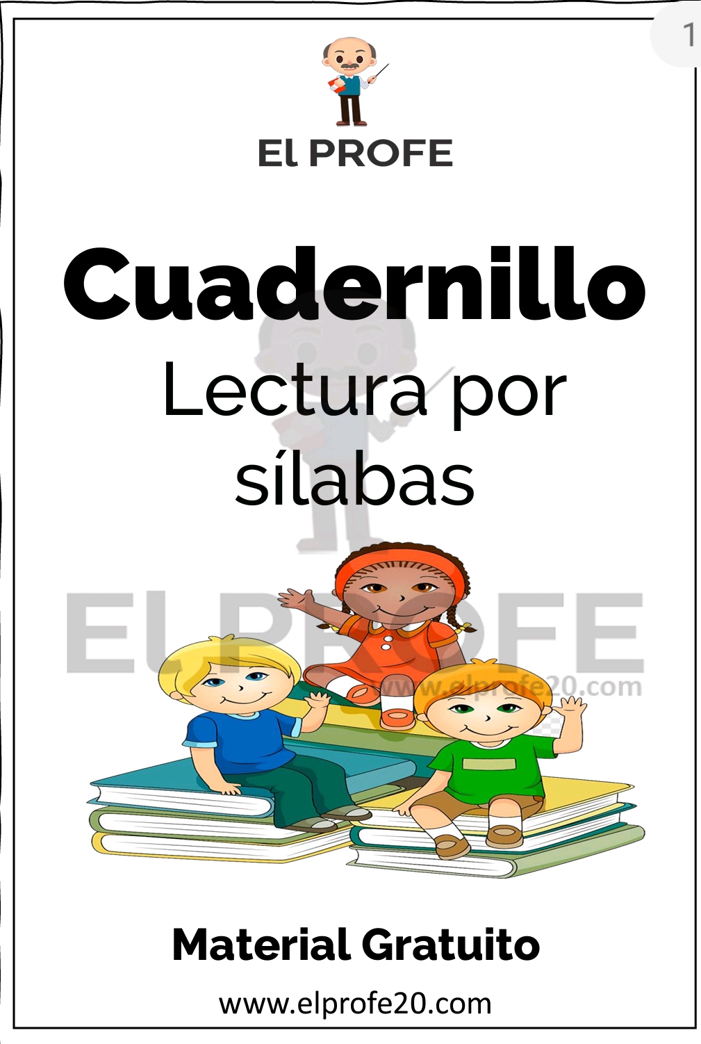 Cuadernillo para aprender a leer por&nbsp;sílabas.