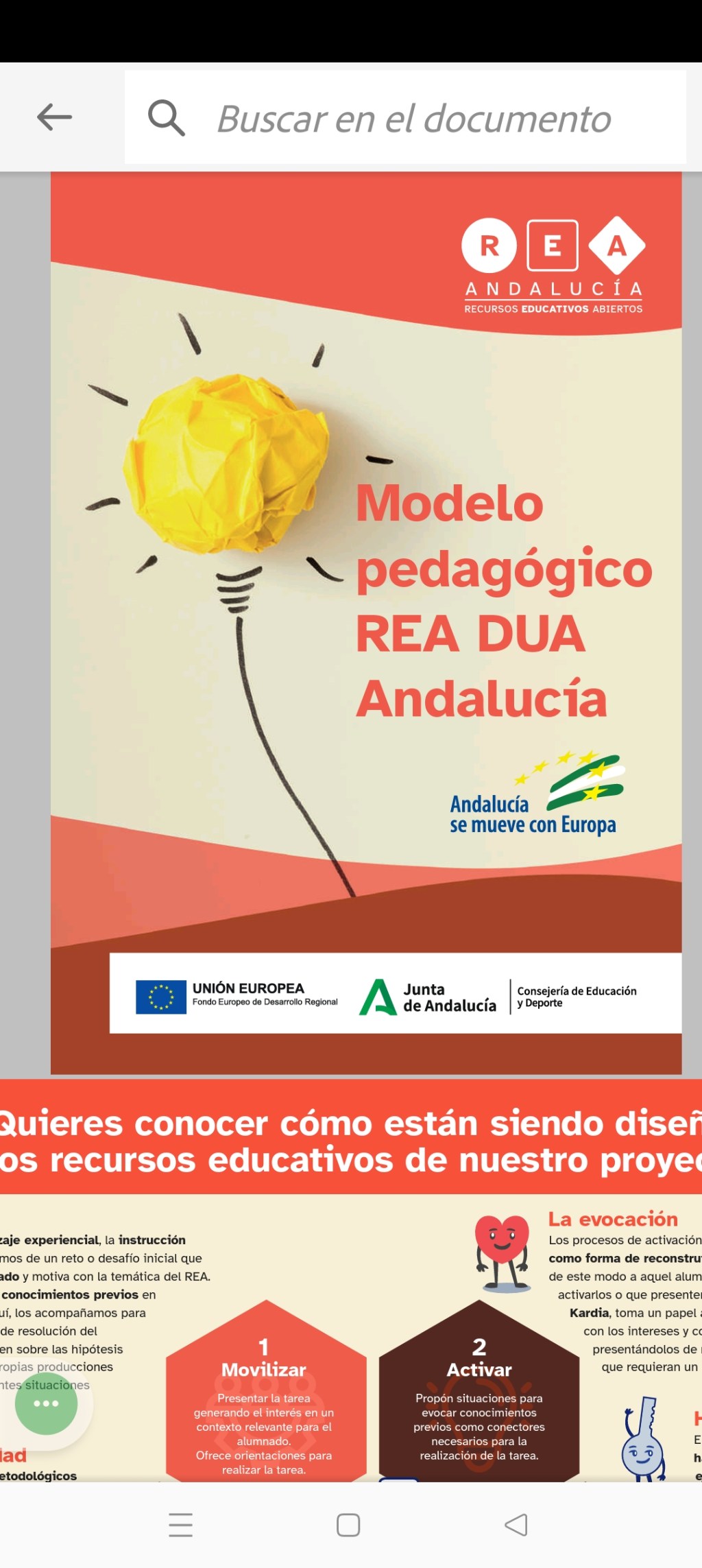 Situaciones de aprendizaje. Modelo pedagógico REA DUA&nbsp;Andalucía.
