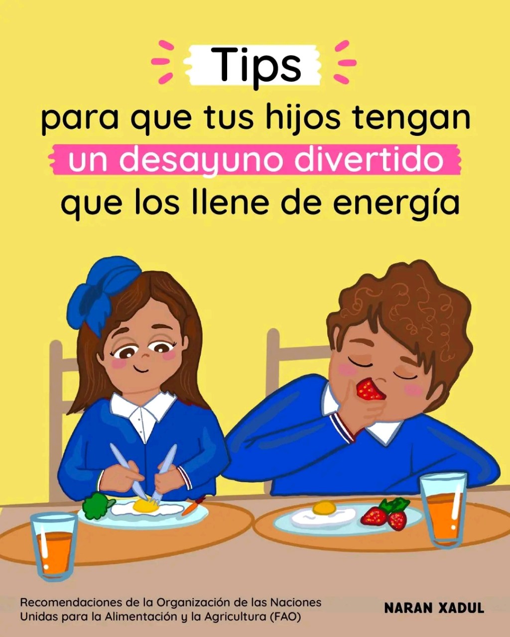 «Tips para que tus hij@s tengan un desayuno&nbsp;divertido»