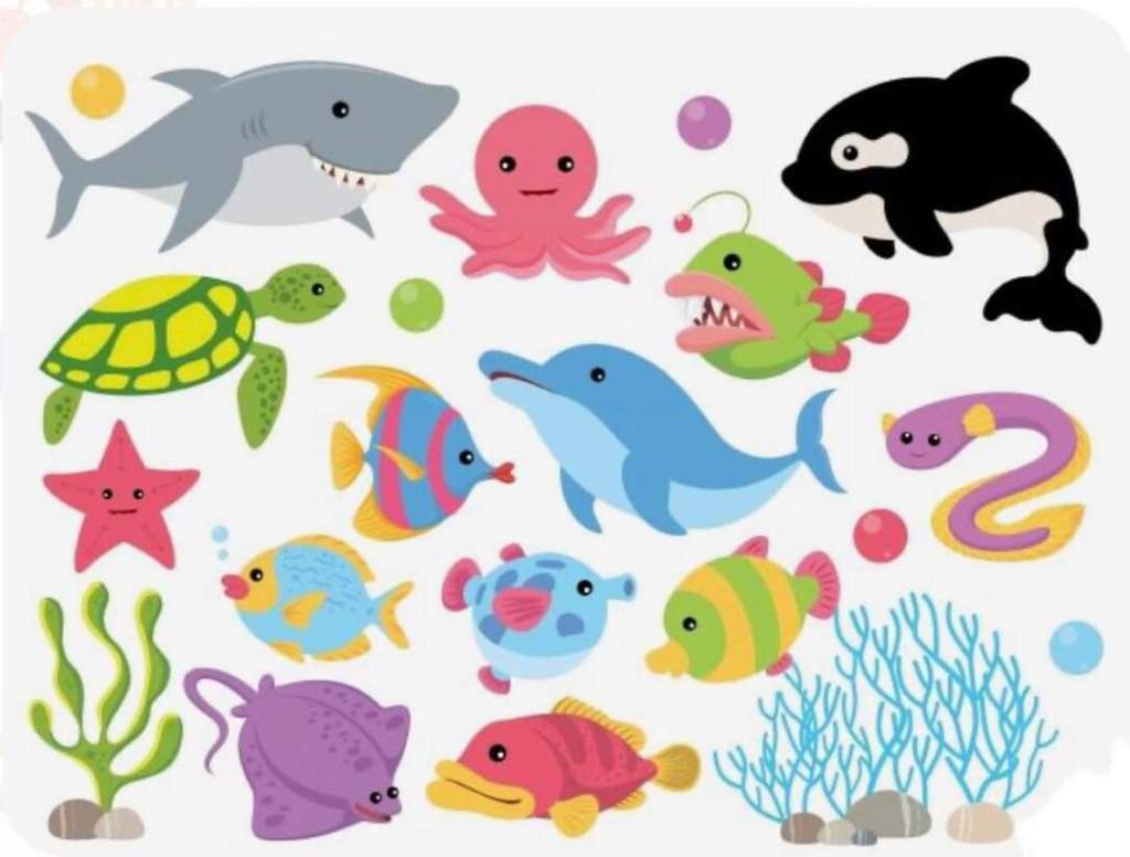 Animales Del Mar 🐟🦀Motricidad fina para&nbsp;niñ@s.