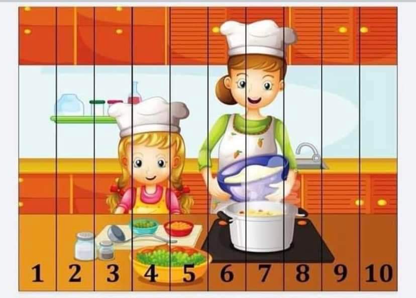 Rompecabezas numerado.