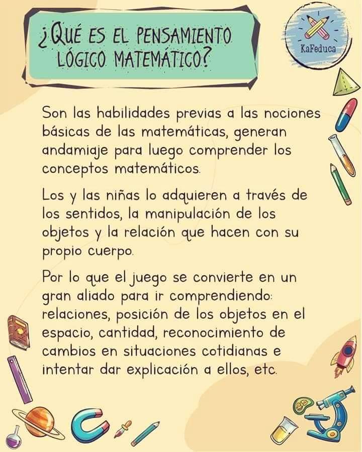 Pautas para desarrollar, potenciar y entrenar el Pensamiento Lógico en&nbsp;Matemáticas.