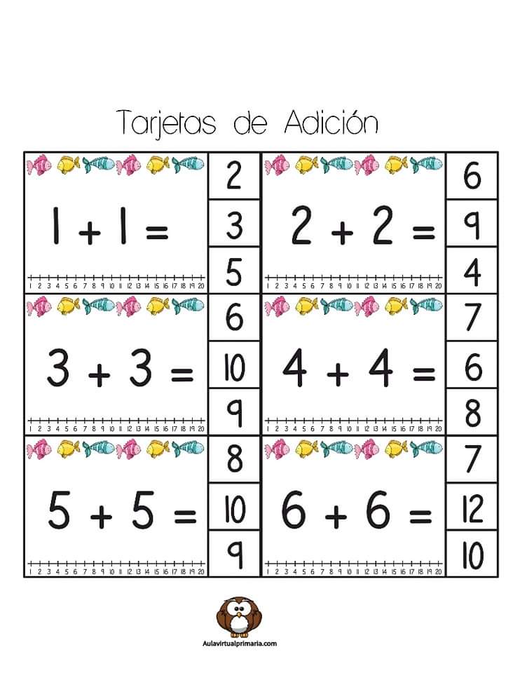 🐟 Tarjetas De Adiciones&nbsp;🐟