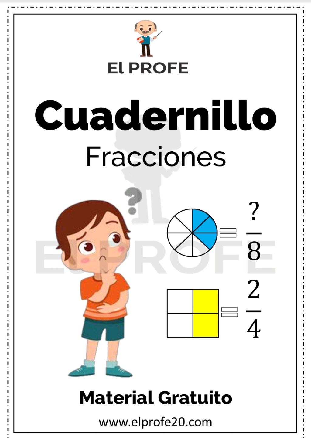 Cuadernillo de fracciones.