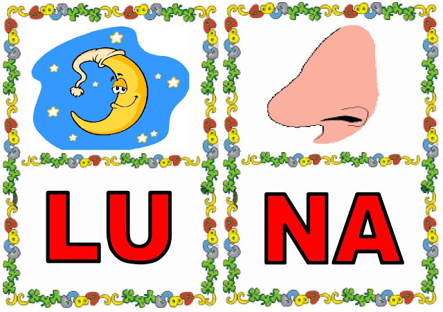 Fichas para aprender las sílabas simples recortando y&nbsp;pegando.