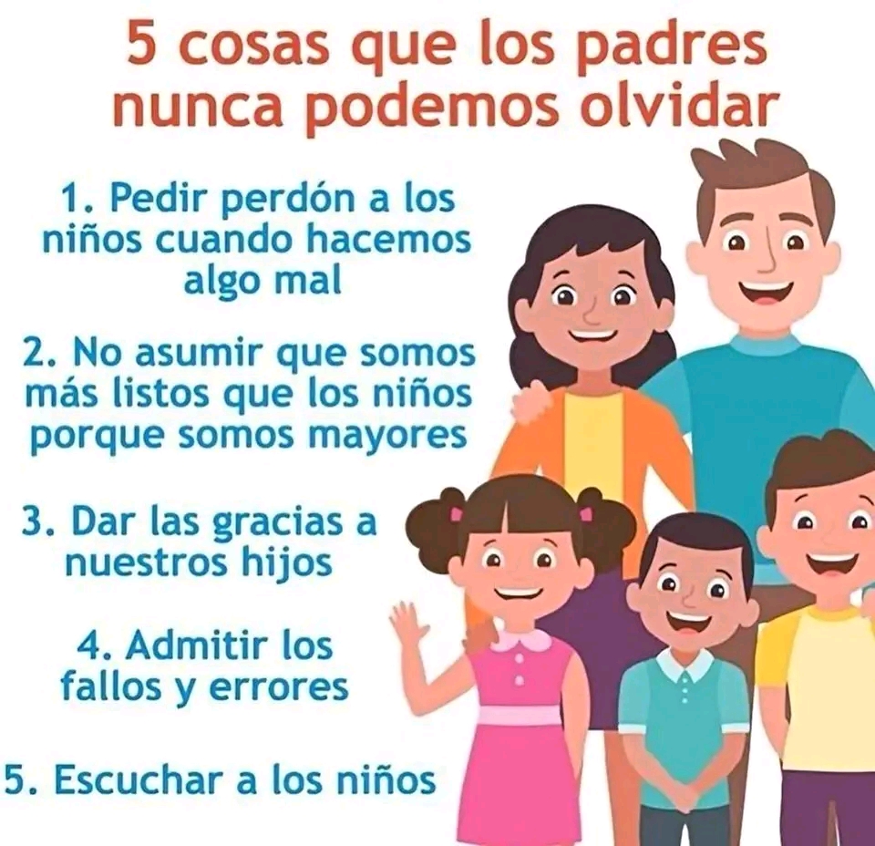 5 cosas que los padres nunca podemos&nbsp;olvidar.
