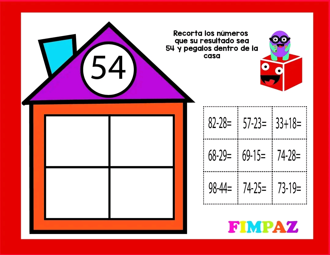 100 hojas para trabajar sumas y restas. – Better World 🌎