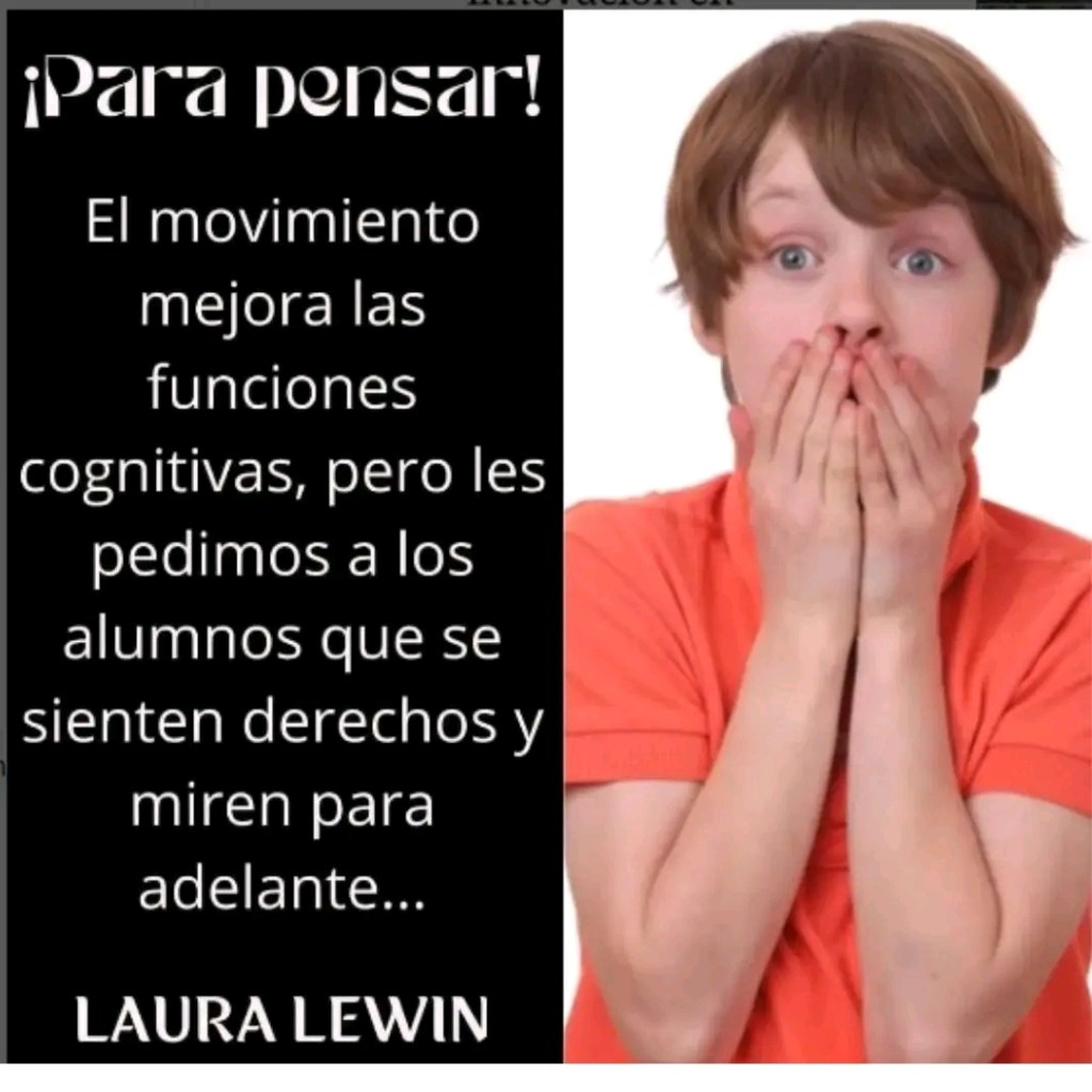 El movimiento ayuda a aprender.&nbsp;💪