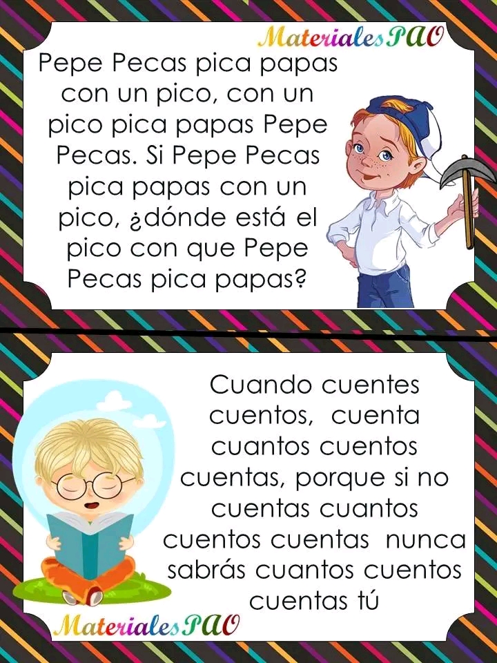 Trabalenguas para ayudar a los niños a conseguir un dominio del lenguaje más fluidom
