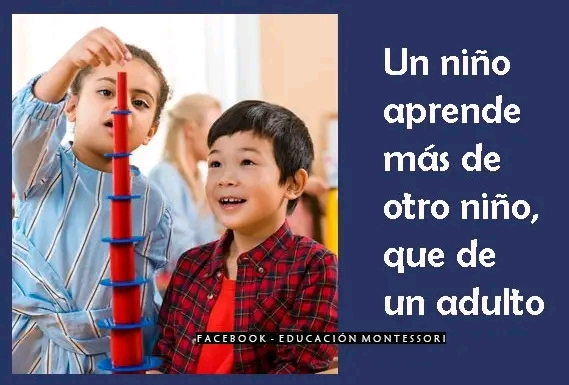 Un niño aprende más de otro niñ@ que de un&nbsp;adulto.