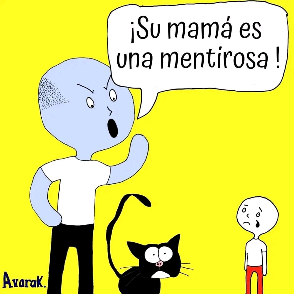 A UN NIÑO NO SE LE HABLA MAL DE SU PAPÁ O DE SU MAMÁ.