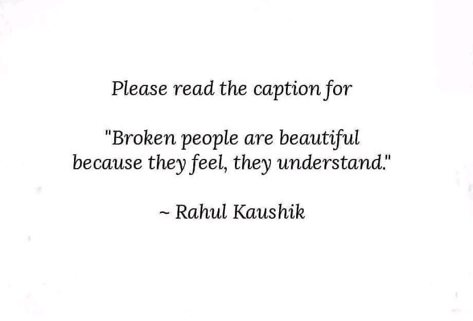 I like broken people. ING –&nbsp;ESP