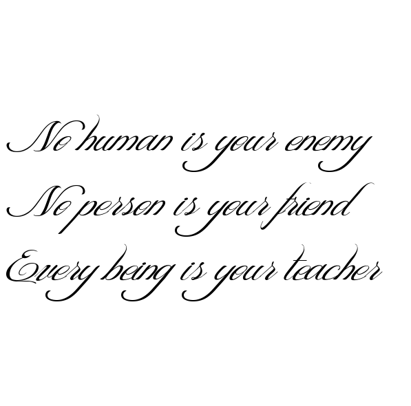 NOBODY IS YOUR&nbsp;ENEMY.